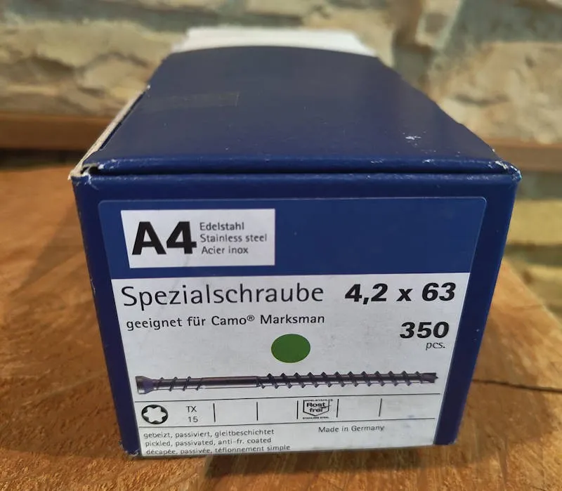 Camo A4-Schraube 25x29 Pack-350
