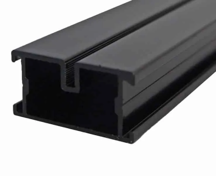 Ecofix Aluminium Unterkonstruktion TS schwarz 38x45x4000