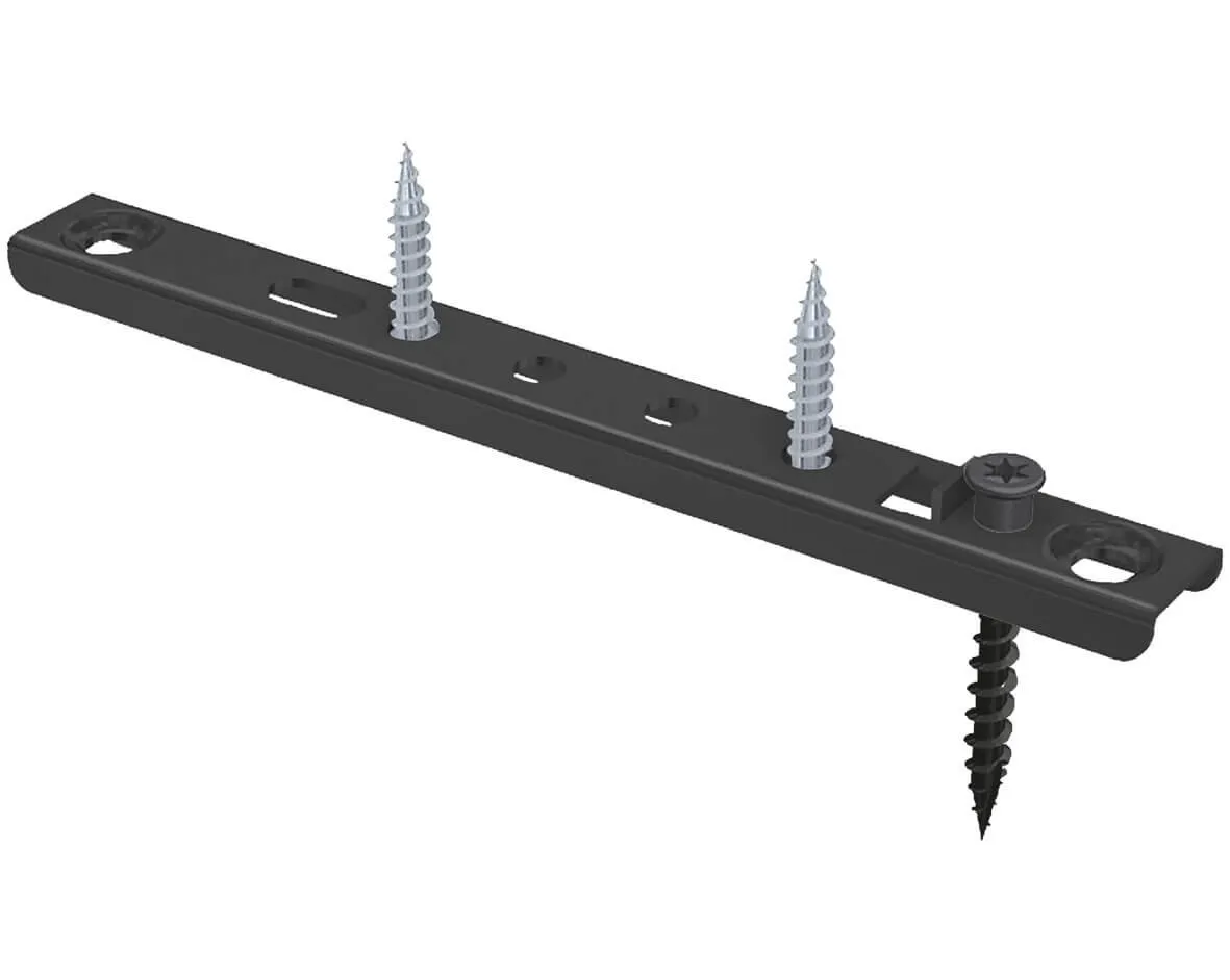 FassadenClip FCS 130x17 Schwarz