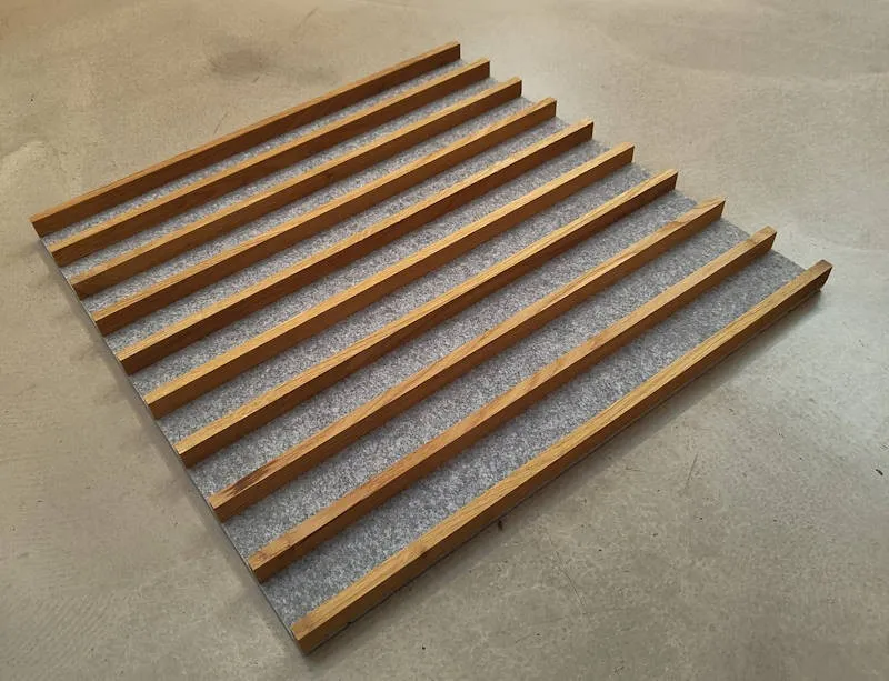 Hain Acoustic Sense Wood Akustiklamelle Basaltgrau