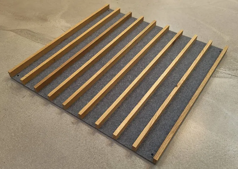 Hain Acoustic Sense Wood Akustiklamelle Quarzgrau