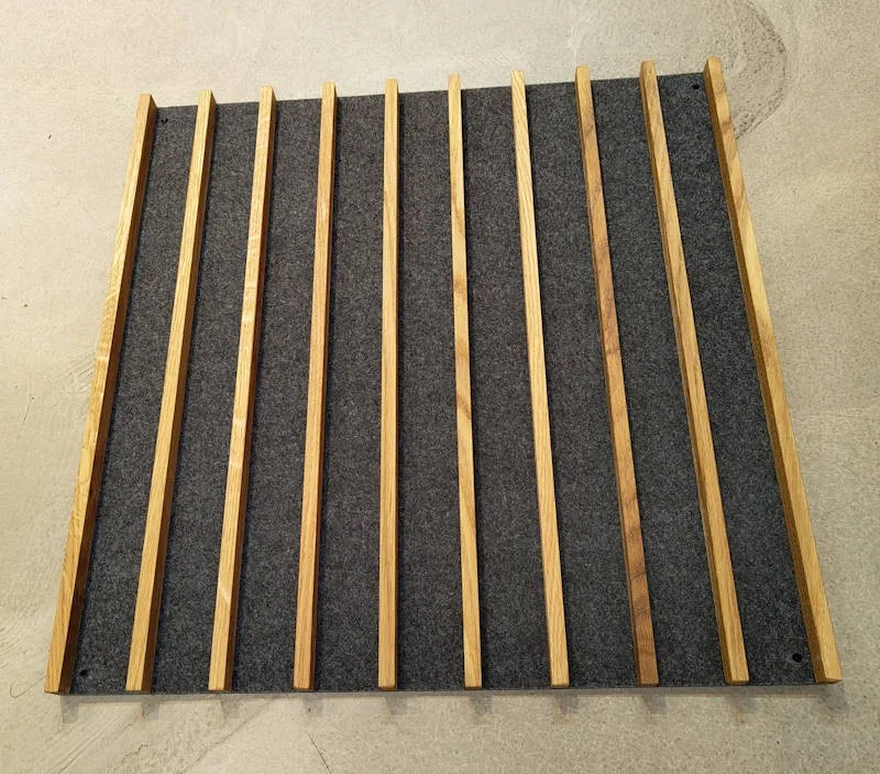 Hain Acoustic Sense Wood Akustiklamelle Schiefergrau