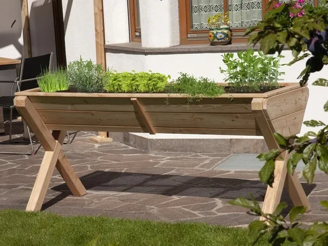 Hochbeet Sennes Hochgebirgslärche 124x62x82