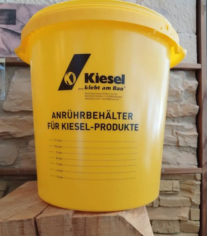 Kiesel Anrührbehälter mit Meßskala