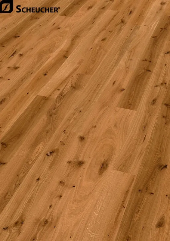 Scheucher Landhausdiele 3-Schicht Eiche 4V Country gebürstet Natural Ultra matt geölt