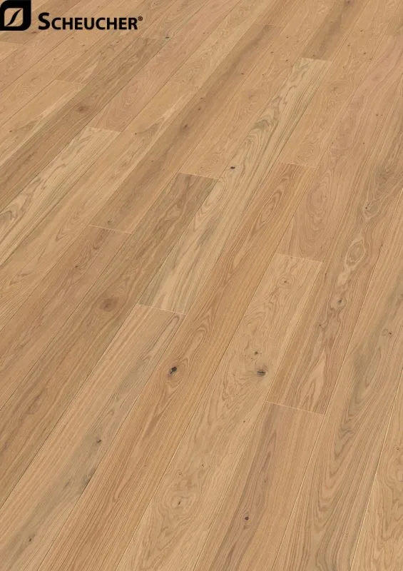 Scheucher Landhausdiele 3-Schicht Eiche 4V Natural Balance gebürstet Transparent geölt