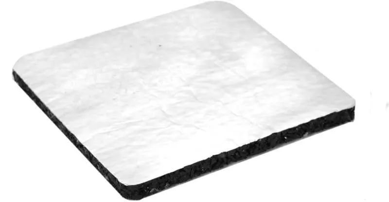 Terrassenlager Gummigranulatpad alukaschiert 200x200x5