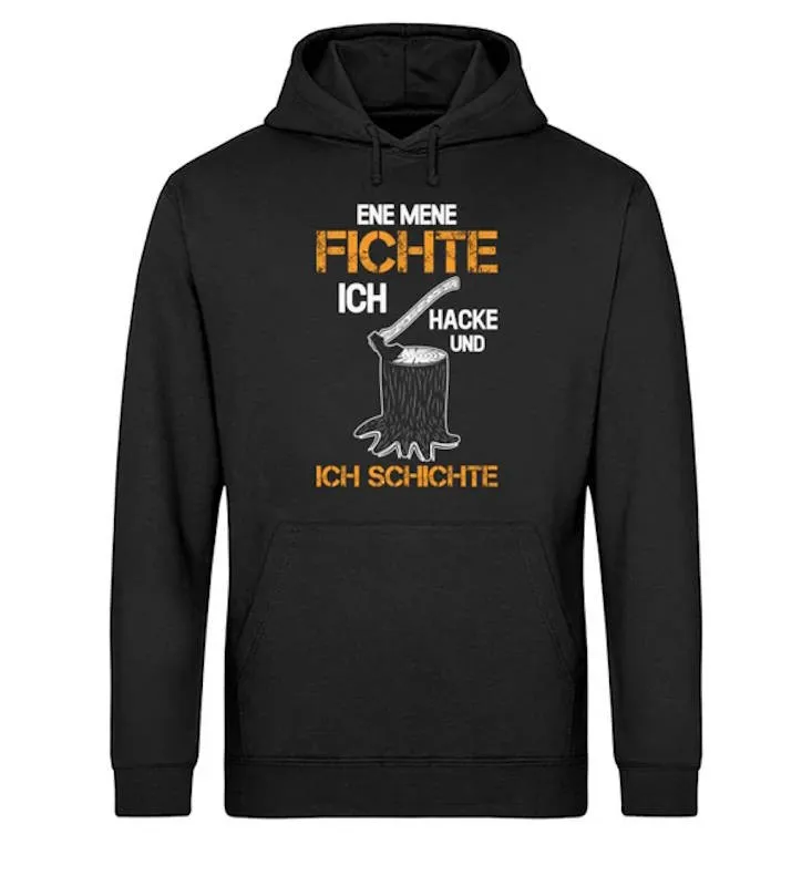 Waldkumpel Ene Mene Fichte - Unisex Bio Hoodie