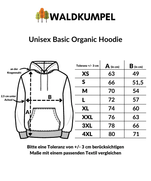 Waldkumpel Ene Mene Fichte - Unisex Bio Hoodie
