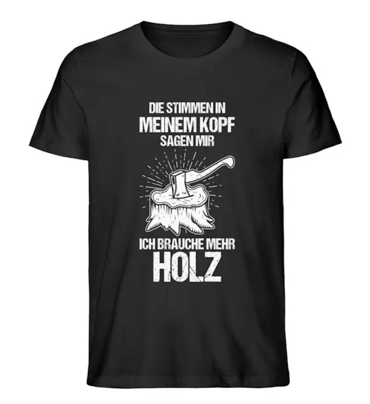 Waldkumpel Ich brauche mehr Holz - Unisex Premium Bio Shirt
