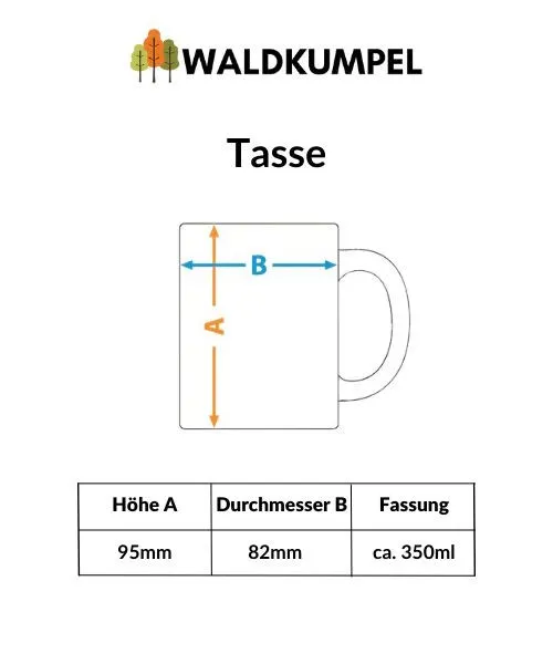 Waldkumpel Tasse - Ich kam sah und sägte