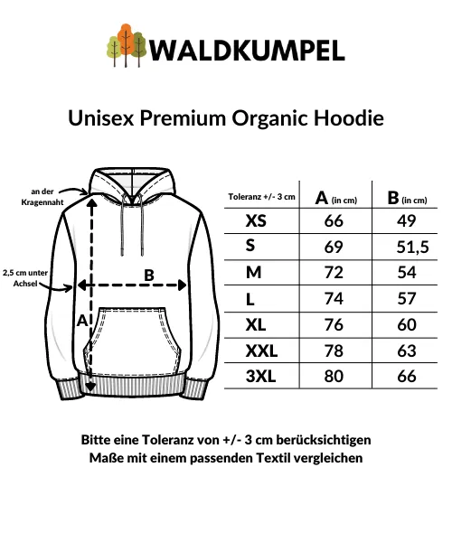Waldkumpel Unisex Premium Bio Hoodie - HOLZ