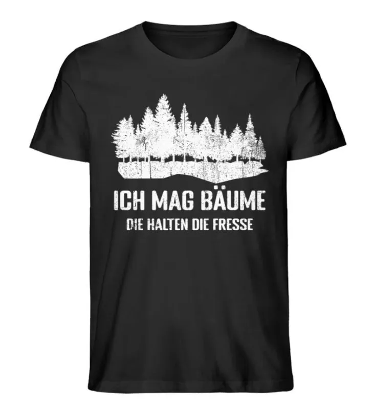 Waldkumpel Unisex Premium Bio T-Shirt - Ich mag Bäume, die halten die Fresse