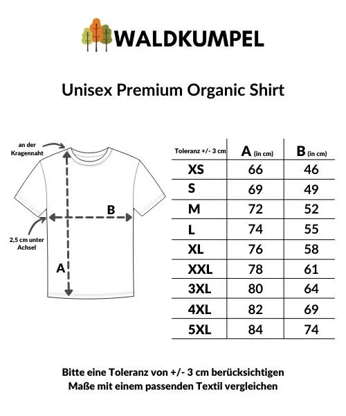 Waldkumpel Unisex Premium Bio T-Shirt - Reichet mir die Kettensäge